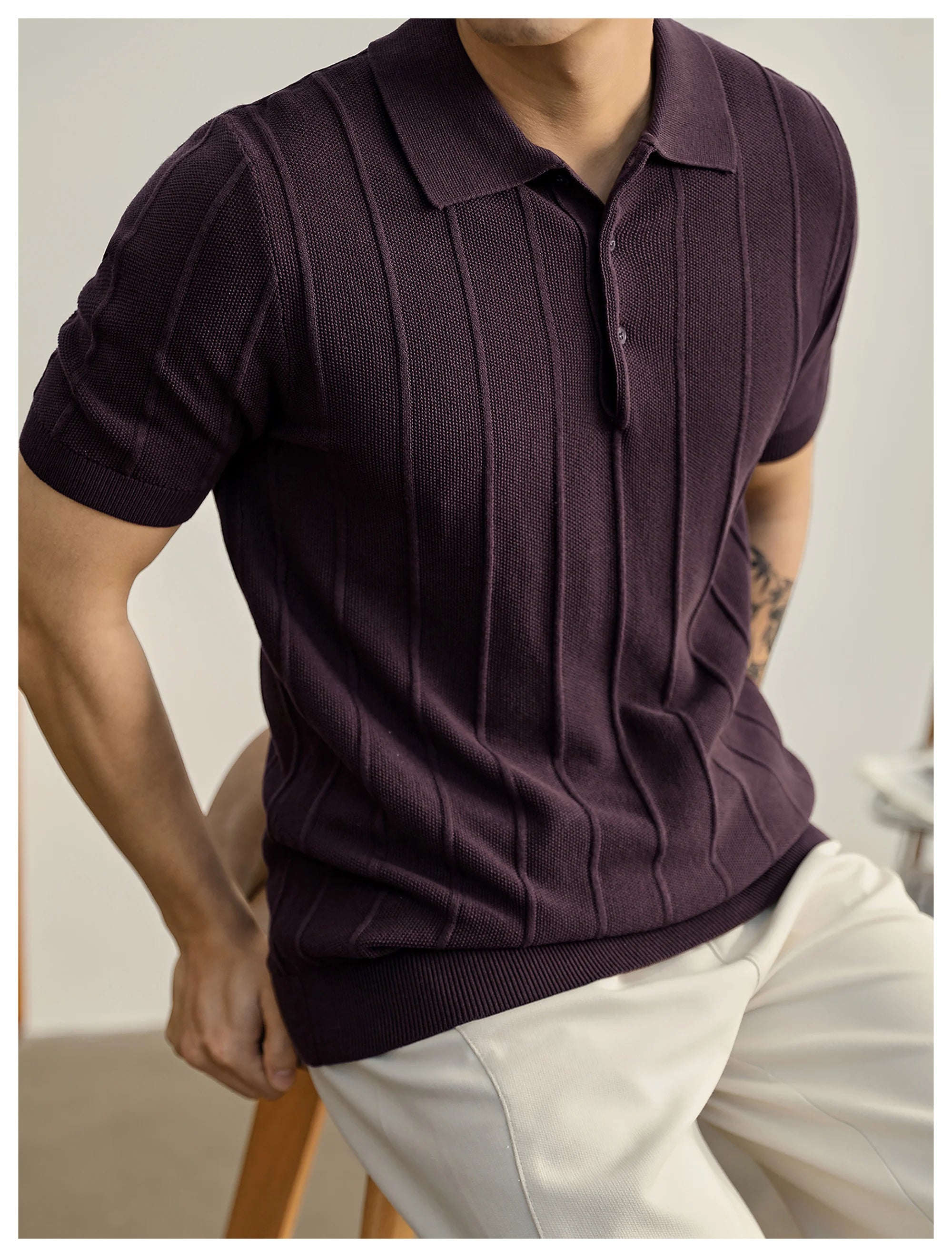Polo de punto texturado Leo