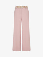 Pantalón de finas rayas irisadas - Rosa