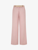 Pantalón de finas rayas irisadas - Rosa