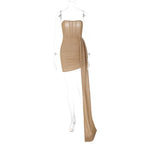 Vestido Mini sin Tirantes