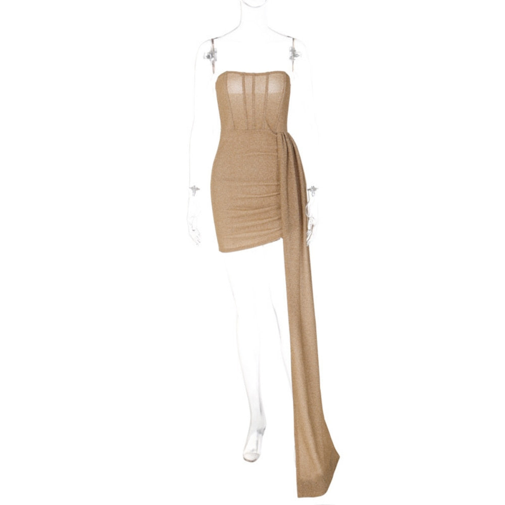 Vestido Mini sin Tirantes