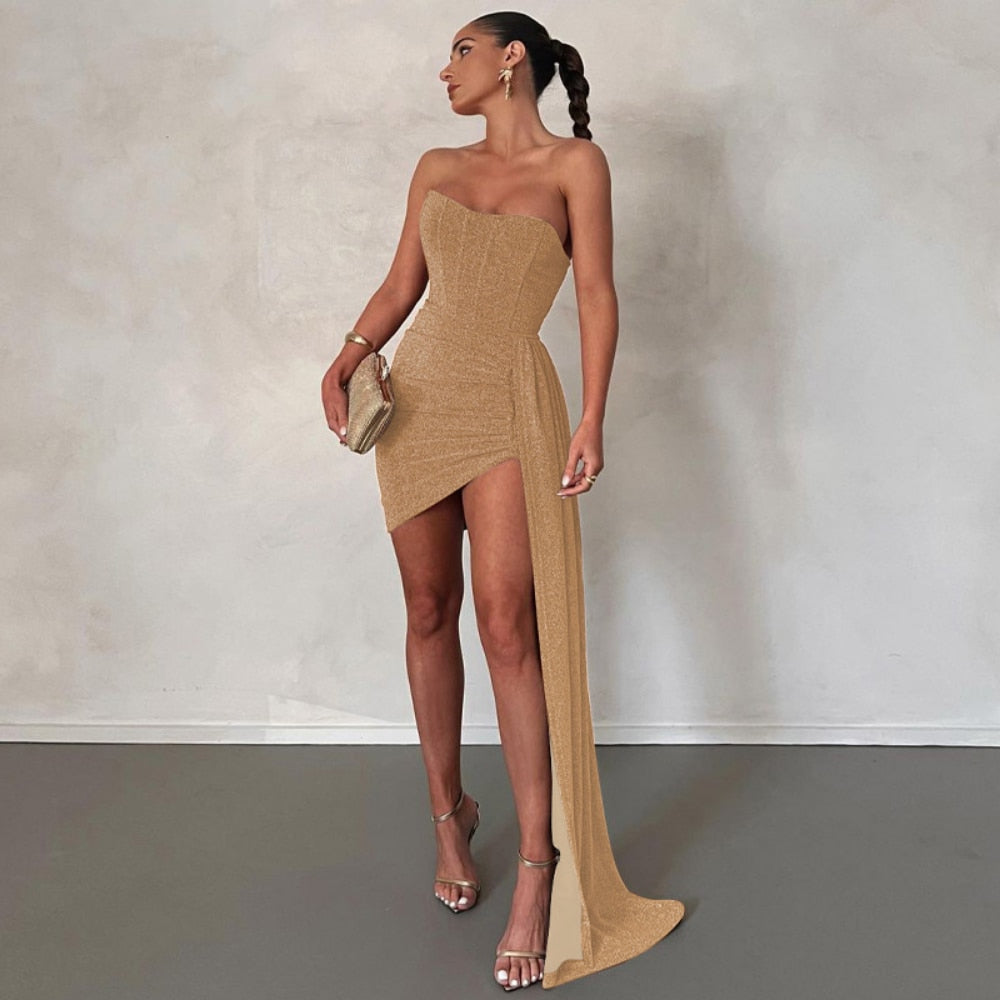 Vestido Mini sin Tirantes