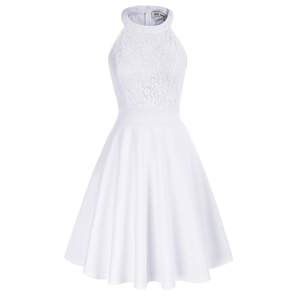 Vestido acampanado sin mangas