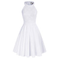 Vestido acampanado sin mangas