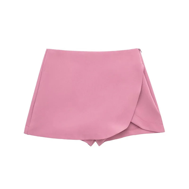 Skort Mini Asimétrico Mujer