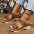 Sandalias de Cuña con Flores