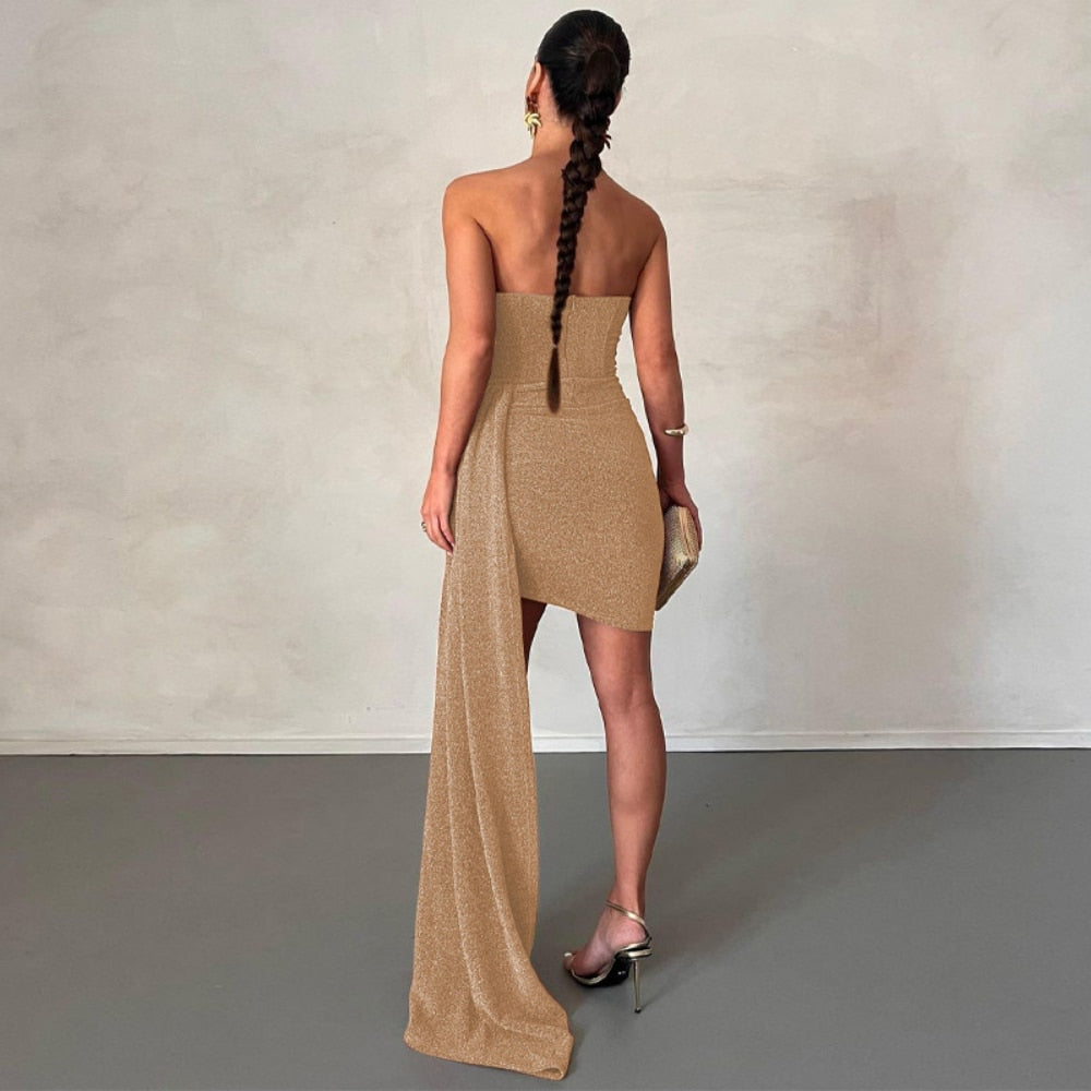 Vestido Mini sin Tirantes