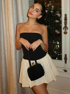 Vestido Mini Plisado Tossy