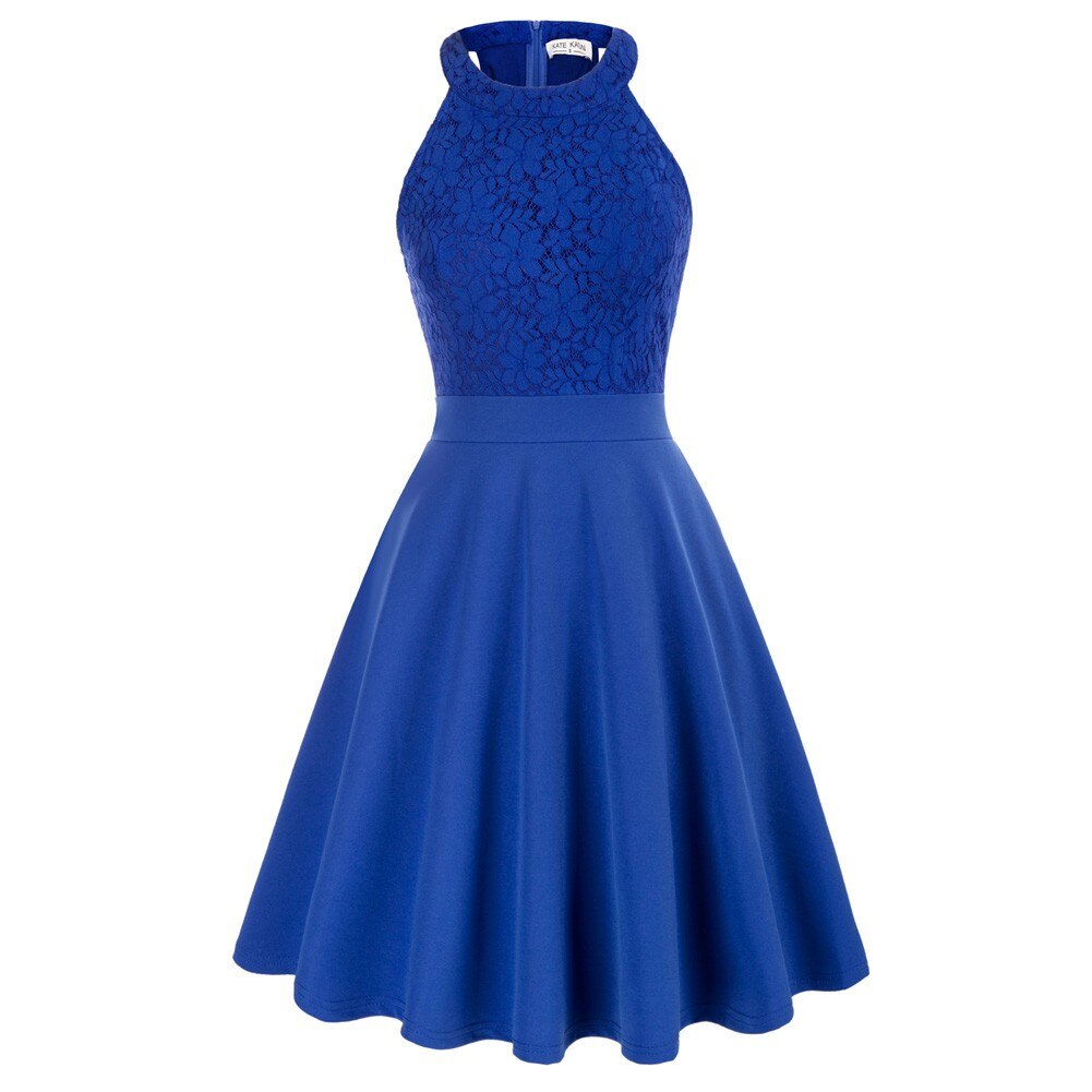 Vestido acampanado sin mangas