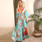 Vestido Maxi Estampado Abstracto