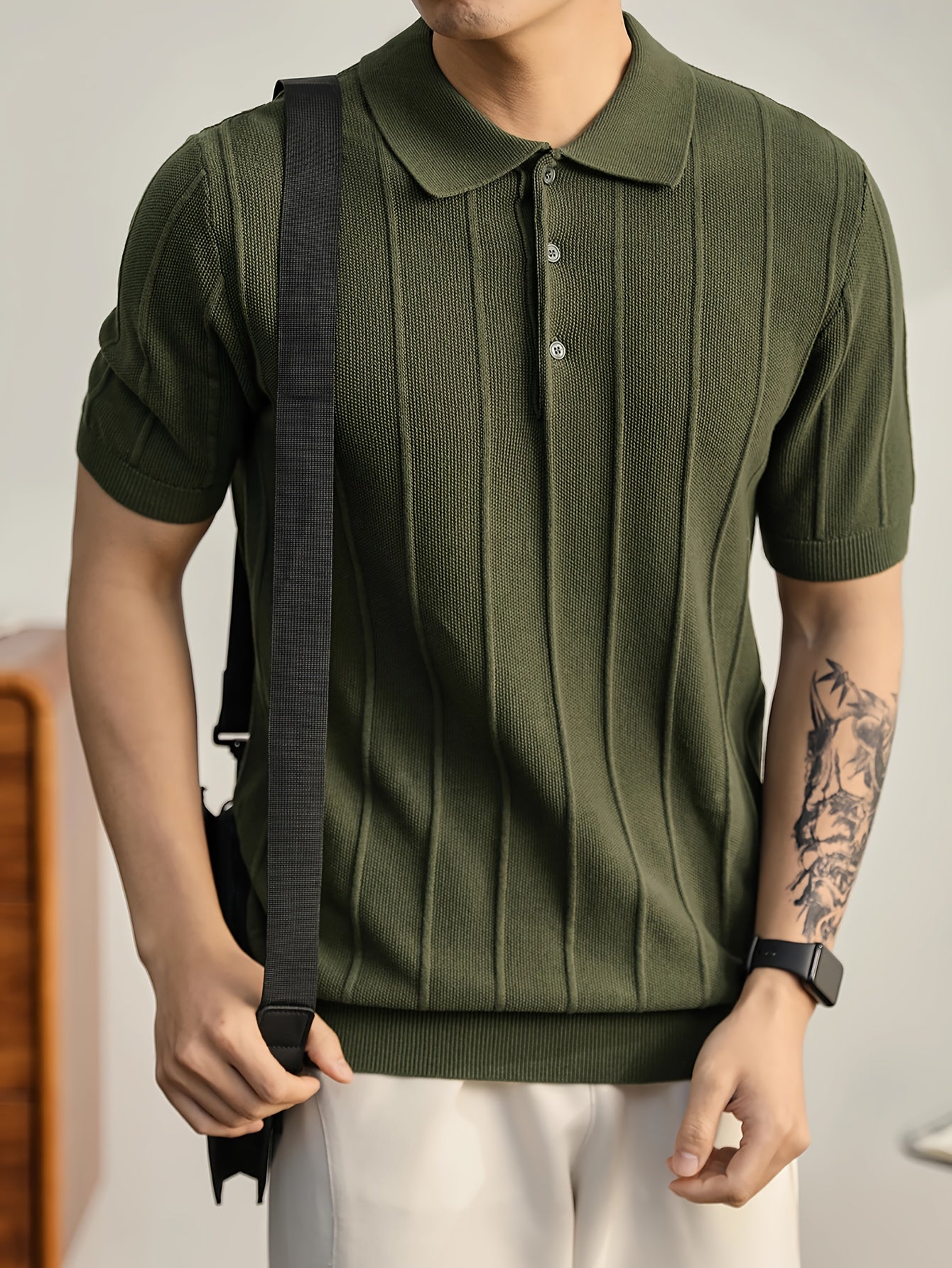 Polo de punto texturado Leo